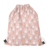 Rabbit And Carrot Pattern Print Drawstring Bag