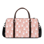 Rabbit And Carrot Pattern Print Duffle Bag