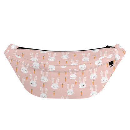Rabbit And Carrot Pattern Print Fanny Pack