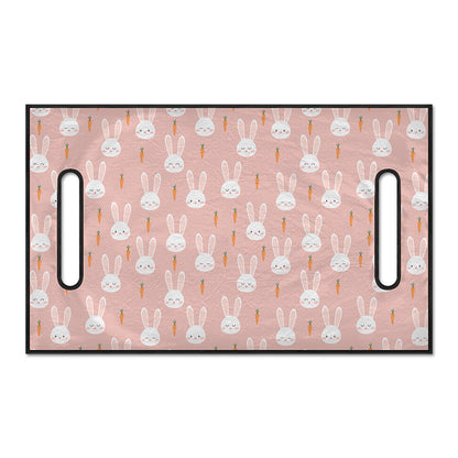 Rabbit And Carrot Pattern Print Golf Cart Seat Cover