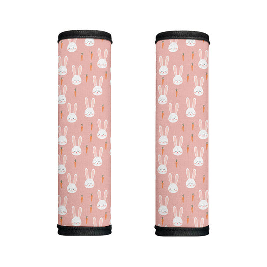 Rabbit And Carrot Pattern Print Handle Covers