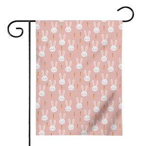 Rabbit And Carrot Pattern Print House Flag