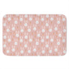 Rabbit And Carrot Pattern Print Indoor Door Mat