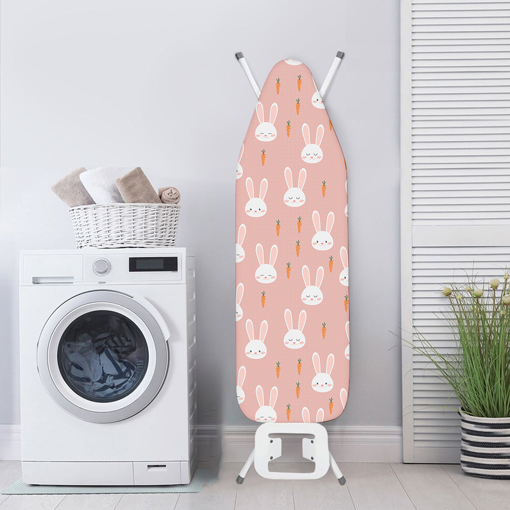 Rabbit And Carrot Pattern Print Ironing Board Cover