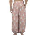 Rabbit And Carrot Pattern Print Lantern Pants