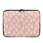 Rabbit And Carrot Pattern Print Laptop Sleeve
