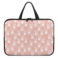 Rabbit And Carrot Pattern Print Laptop Sleeve With Handle