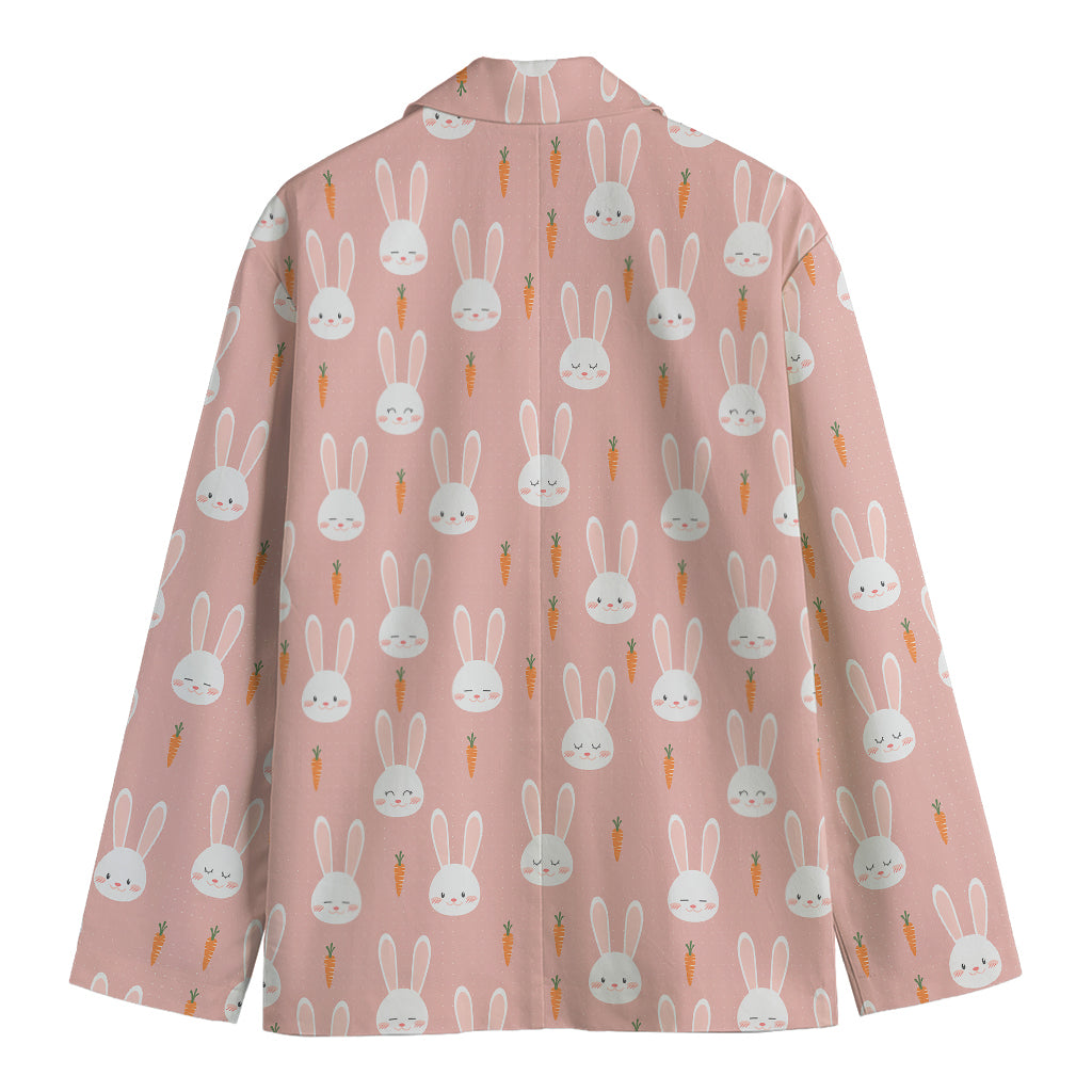 Rabbit And Carrot Pattern Print Men's Blazer