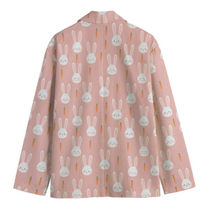 Rabbit And Carrot Pattern Print Men's Blazer