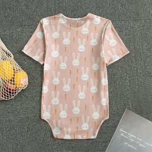 Rabbit And Carrot Pattern Print Men's Bodysuit