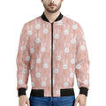 Rabbit And Carrot Pattern Print Men's Bomber Jacket