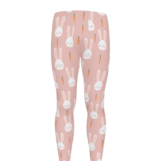 Rabbit And Carrot Pattern Print Men's leggings