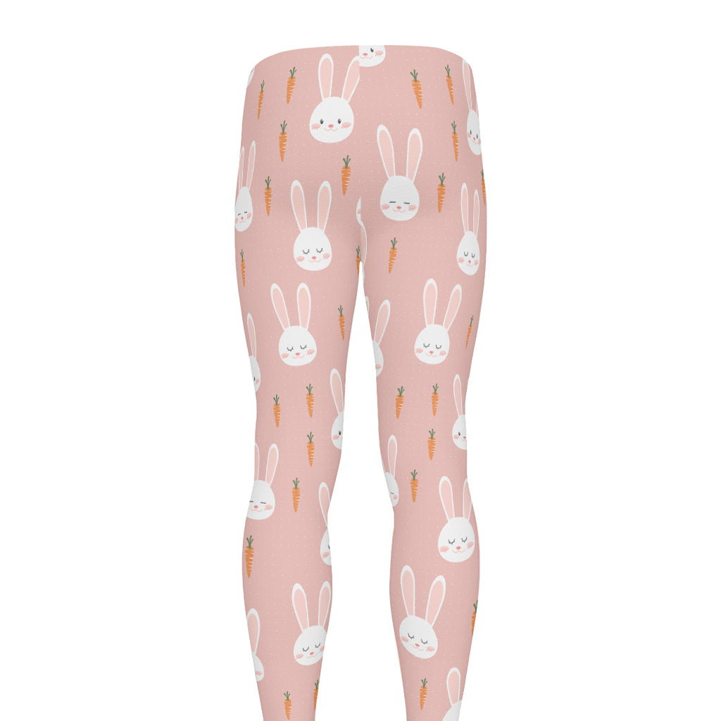 Rabbit And Carrot Pattern Print Men's leggings