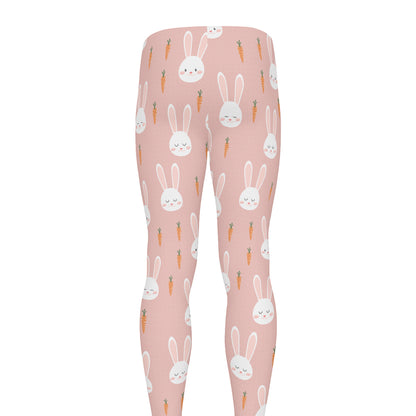 Rabbit And Carrot Pattern Print Men's leggings