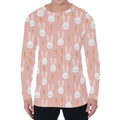 Rabbit And Carrot Pattern Print Men's Long Sleeve T-Shirt