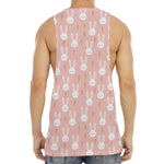 Rabbit And Carrot Pattern Print Men's Muscle Tank Top