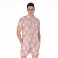 Rabbit And Carrot Pattern Print Men's Romper