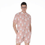 Rabbit And Carrot Pattern Print Men's Rompers