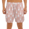 Rabbit And Carrot Pattern Print Men's Split Running Shorts