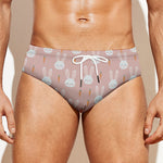 Rabbit And Carrot Pattern Print Men's Swim Briefs