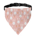 Rabbit And Carrot Pattern Print Over The Collar Dog Bandana