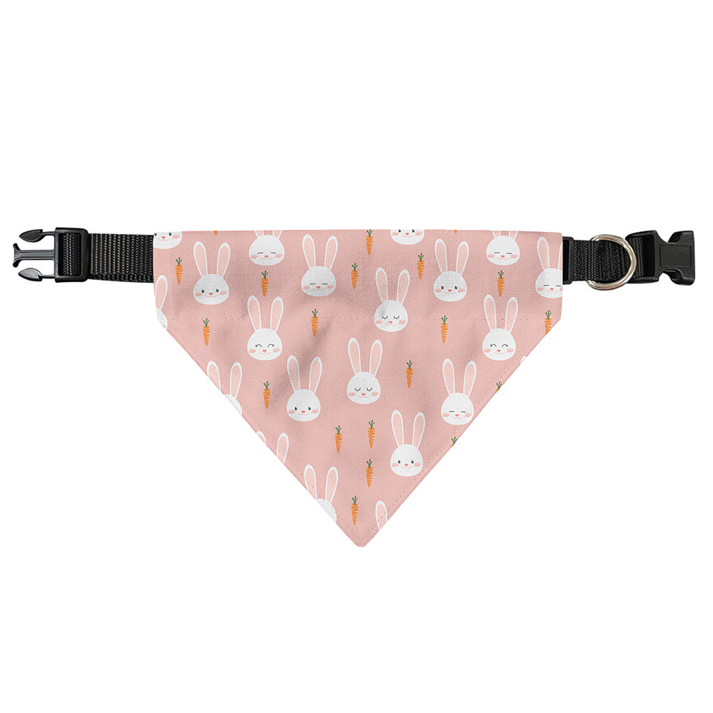 Rabbit And Carrot Pattern Print Over The Collar Dog Bandana