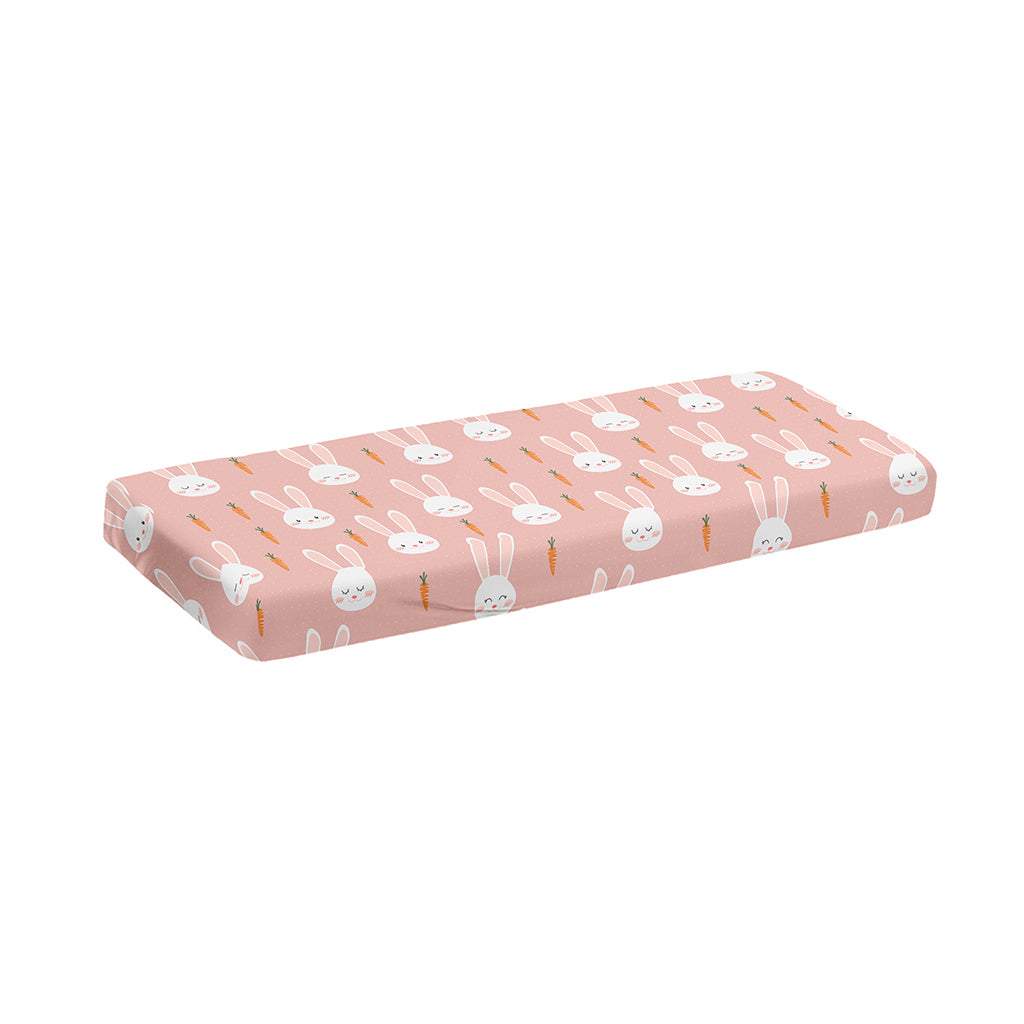 Rabbit And Carrot Pattern Print Piano Keyboard Cover