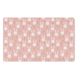 Rabbit And Carrot Pattern Print Polyester Doormat