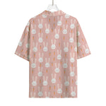 Rabbit And Carrot Pattern Print Rayon Hawaiian Shirt