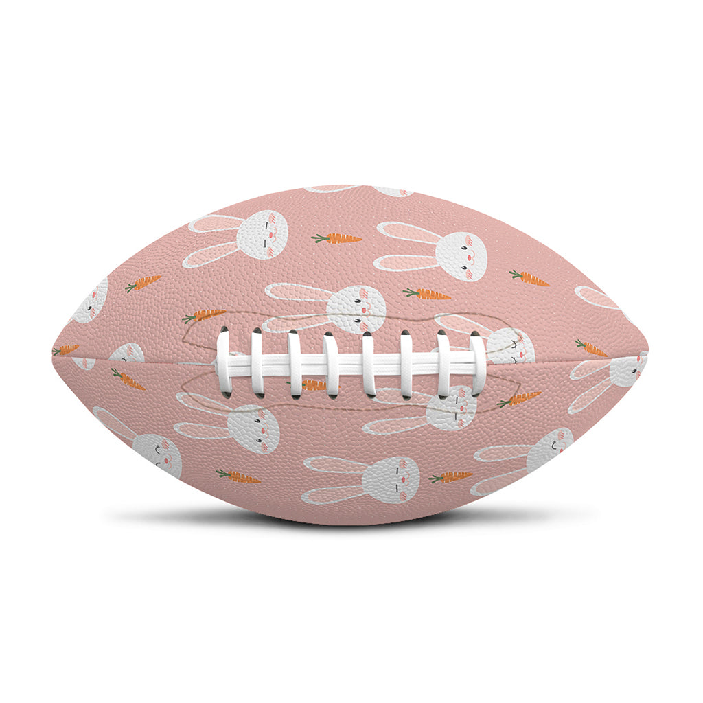 Rabbit And Carrot Pattern Print Rugby Ball