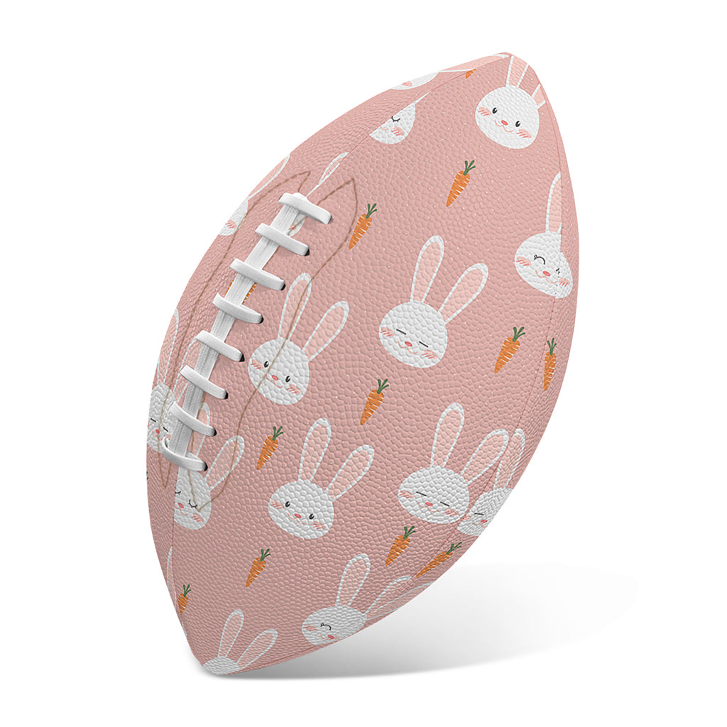 Rabbit And Carrot Pattern Print Rugby Ball