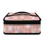 Rabbit And Carrot Pattern Print Small Lunch Bag