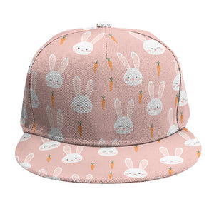 Rabbit And Carrot Pattern Print Snapback Cap