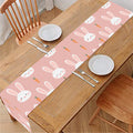 Rabbit And Carrot Pattern Print Table Runner
