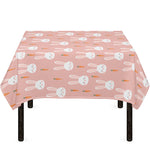 Rabbit And Carrot Pattern Print Tablecloth