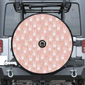 Rabbit And Carrot Pattern Print Tire Cover With Camera Hole