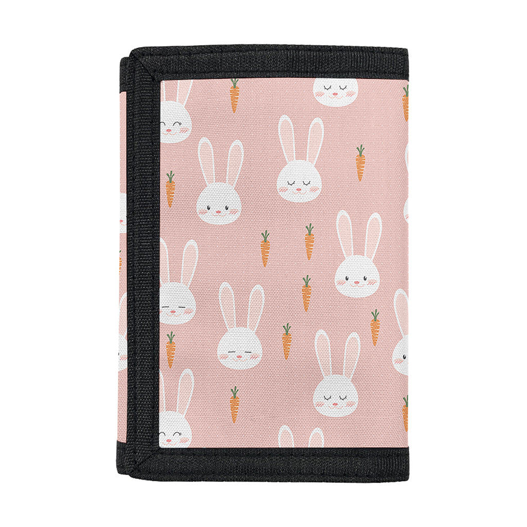 Rabbit And Carrot Pattern Print Trifold Wallet
