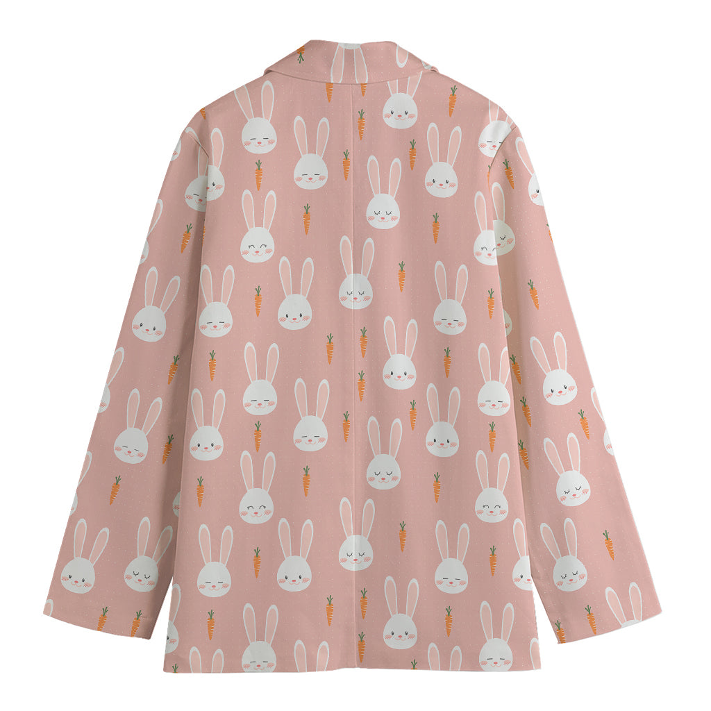 Rabbit And Carrot Pattern Print Women's Blazer