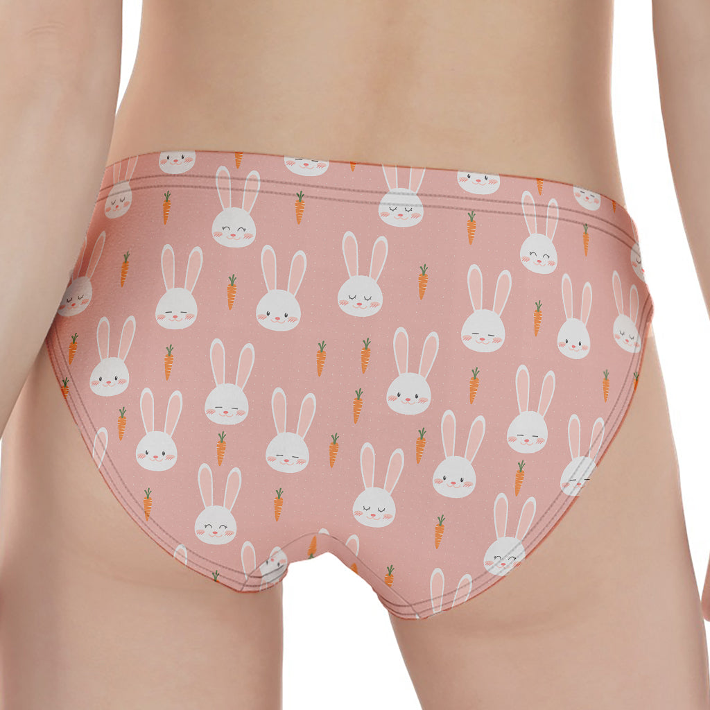 Rabbit And Carrot Pattern Print Women's Panties