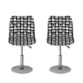 Rabbit And Cat Pattern Print Bar Stool Covers
