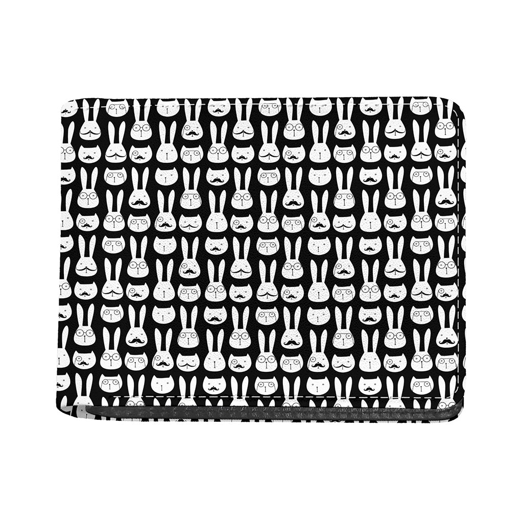 Rabbit And Cat Pattern Print Bifold Wallet