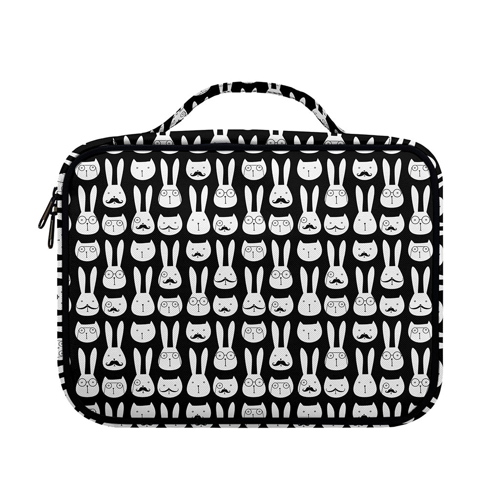 Rabbit And Cat Pattern Print Briefcase Bible Bag