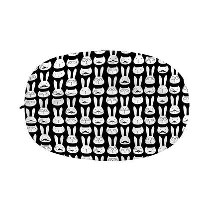 Rabbit And Cat Pattern Print Car Side Mirror Covers