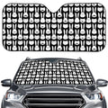 Rabbit And Cat Pattern Print Car Windshield Sun Shade