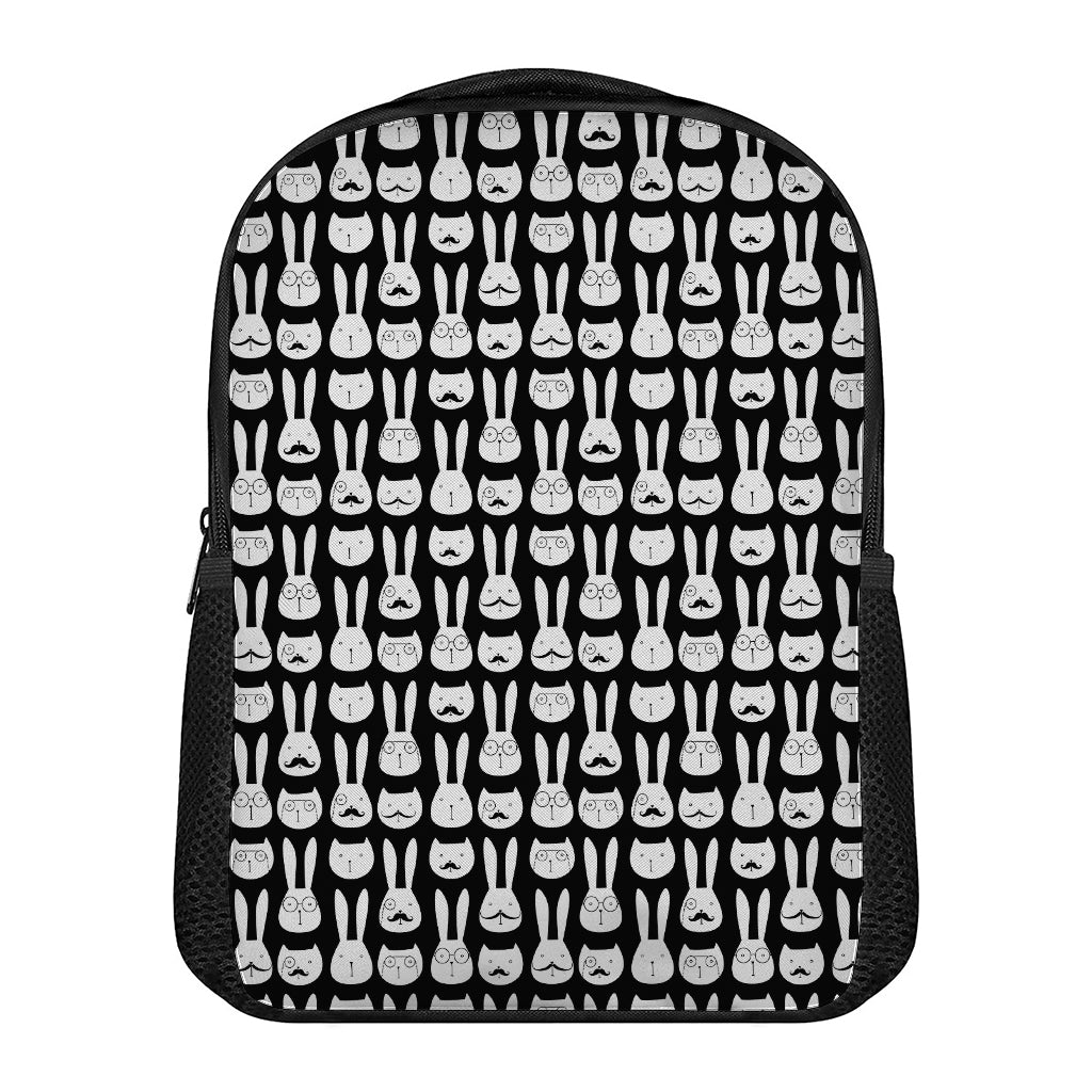 Rabbit And Cat Pattern Print Casual Backpack
