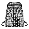 Rabbit And Cat Pattern Print Drawstring Backpack