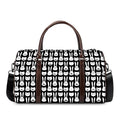 Rabbit And Cat Pattern Print Duffel Bag