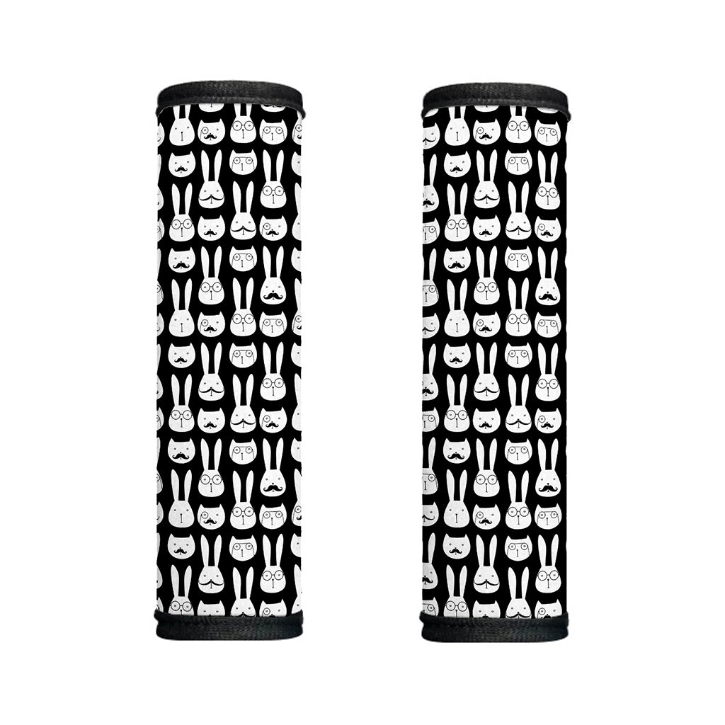 Rabbit And Cat Pattern Print Handle Covers