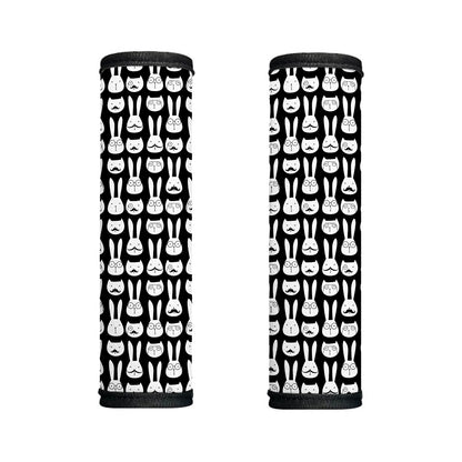 Rabbit And Cat Pattern Print Handle Covers