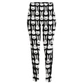 Rabbit And Cat Pattern Print High-Waisted Pocket Leggings